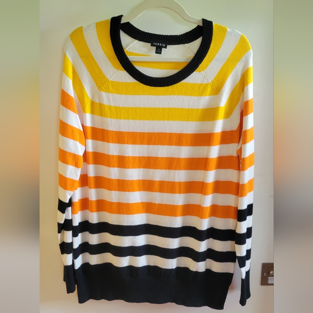 Torrid Cotton Cashmere Pullover Crew Sweater